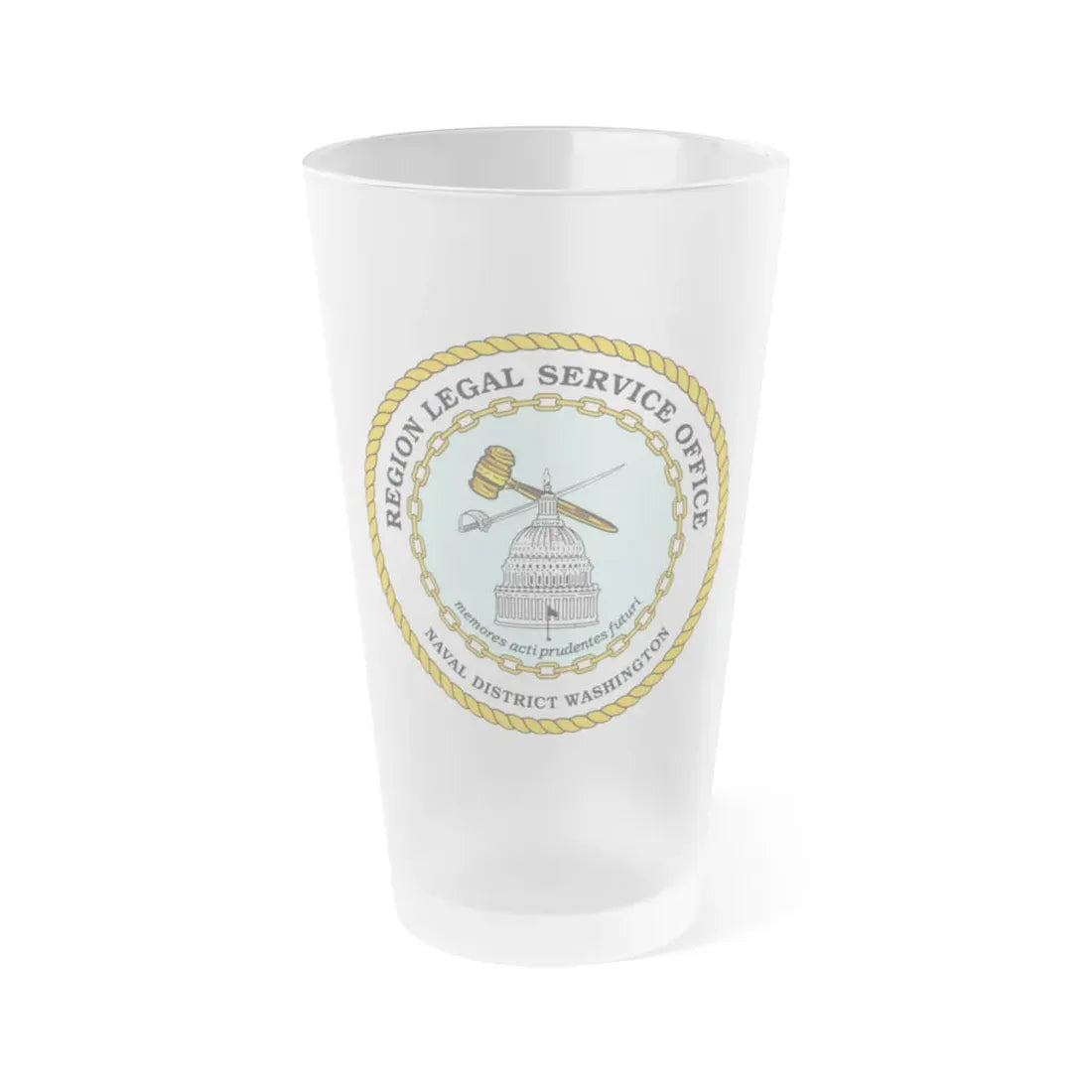 Regional Legal Service Offices (U.S. Navy) Frosted Pint Glass 16oz Default Title - Go Mug Yourself