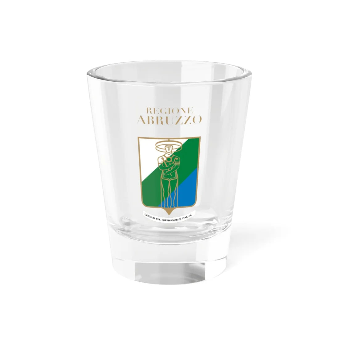 Regione-Abruzzo-Stemma (Italy) (Coat of Arms) Shot Glass 1.5oz 1.5oz - Go Mug Yourself