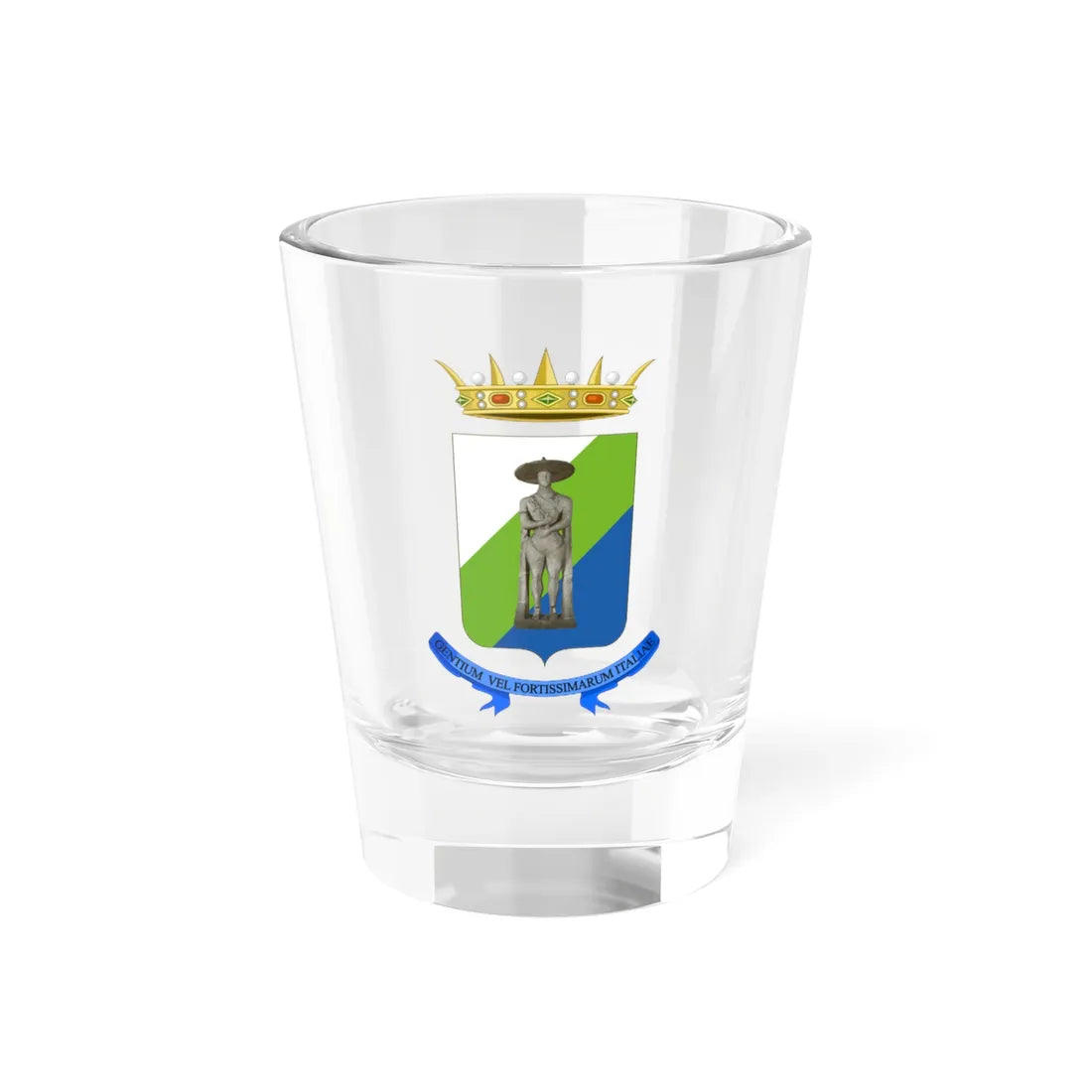 Regione-Abruzzo-Stemma2022-2023 (Italy) (Coat of Arms) Shot Glass 1.5oz 1.5oz - Go Mug Yourself