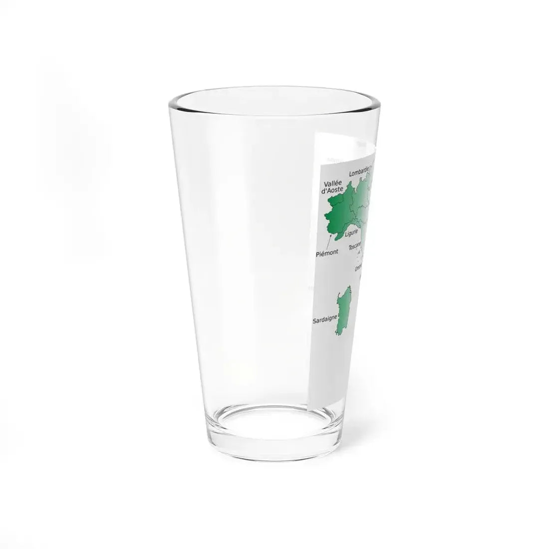 Regions of Italy with names-fr (Italy) Pint Glass 16oz - Go Mug Yourself