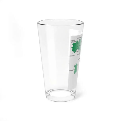 Regions of Italy with names-fr (Italy) Pint Glass 16oz - Go Mug Yourself
