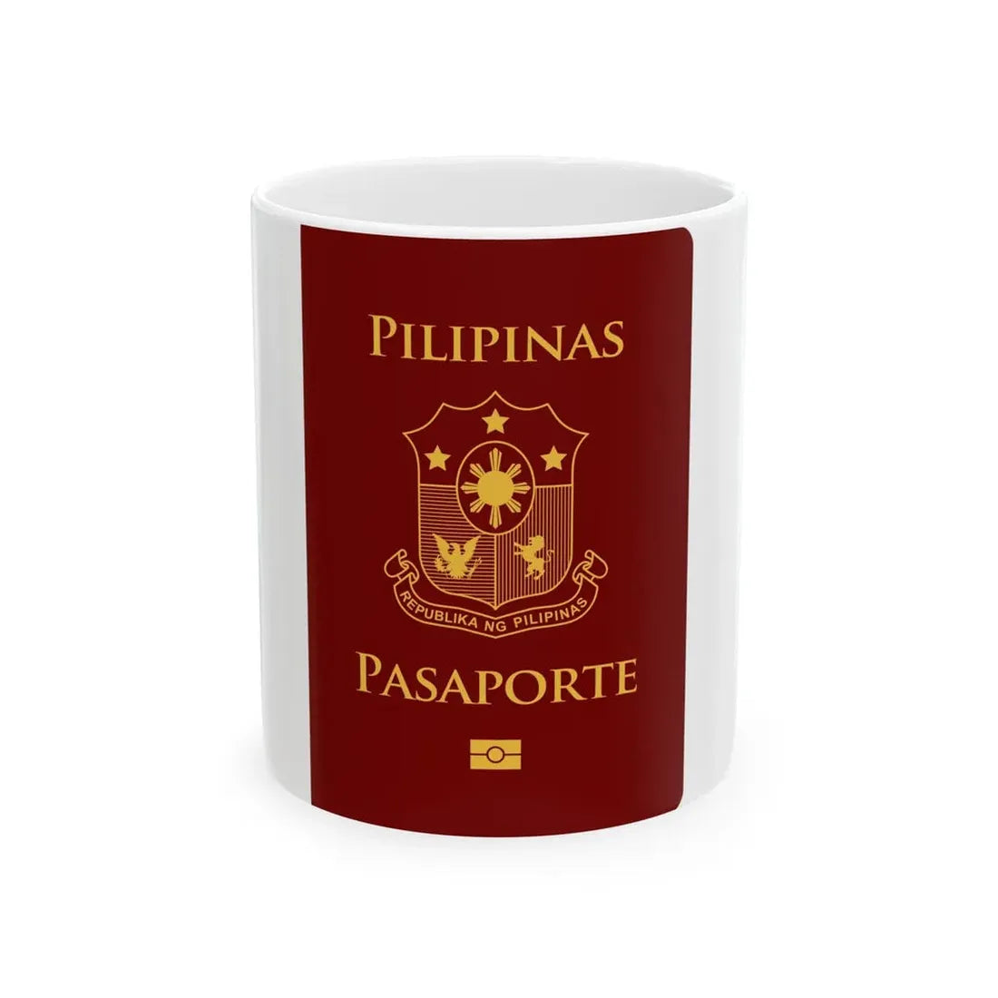 Regular Philippine Passport - White Coffee Mug 11oz - Go Mug Yourself