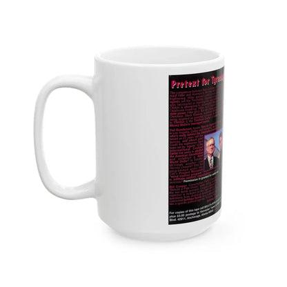 REICHSTAG 95 AN AMERICAN HOLOCAUST (VHS COVER) - White Coffee Mug - Go Mug Yourself
