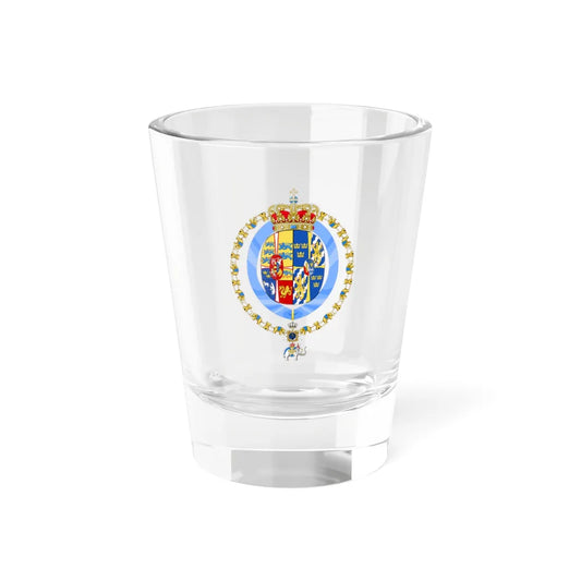 Reine Ingrid de Danemark (Denmark) (Coat of Arms) Shot Glass 1.5oz 1.5oz - Go Mug Yourself