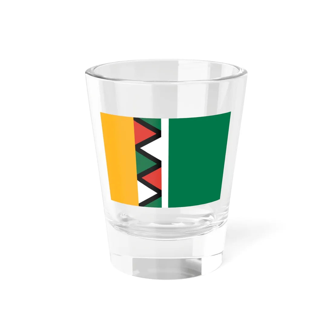 Rejected Flag Proposal for South Africa from February 1994 ANC (South Africa) Shot Glass 1.5oz 1.5oz - Go Mug Yourself
