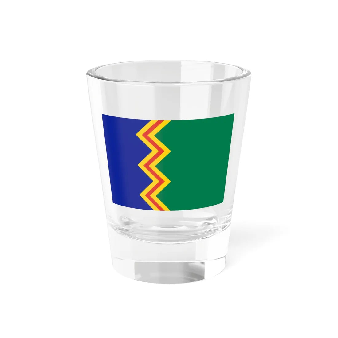 Rejected Flag Proposal for South Africa from February 1994 No.2 (South Africa) Shot Glass 1.5oz 1.5oz - Go Mug Yourself