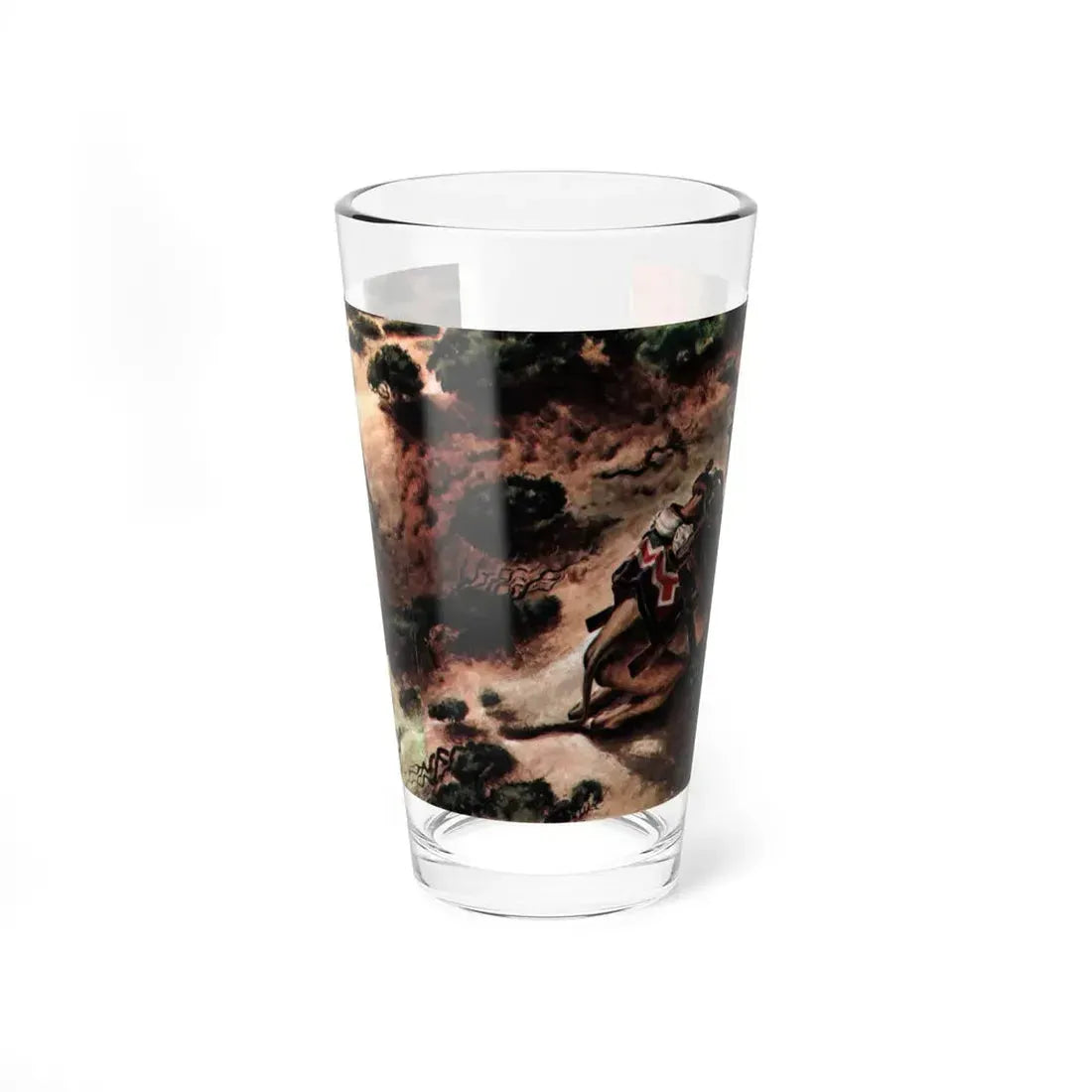 Relic Of Fort Tejon (2), Collier's, December 20, 1947 (Magazine Illustration) Pint Glass 16oz 16oz - Go Mug Yourself
