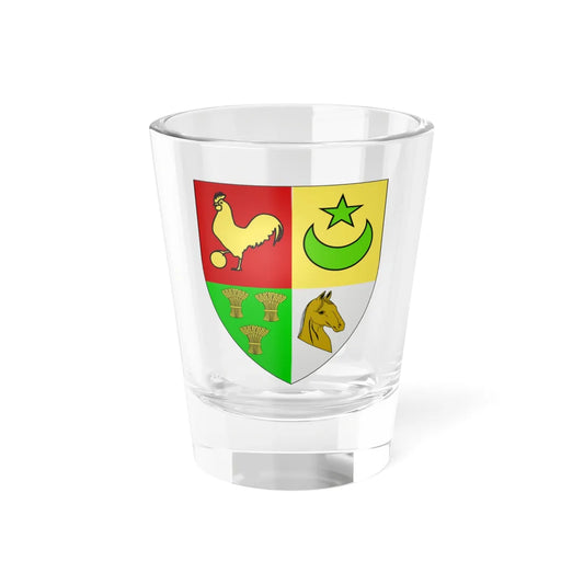 Relizane Coa French Algeria (Algeria) (Coat of Arms) Shot Glass 1.5oz 1.5oz - Go Mug Yourself