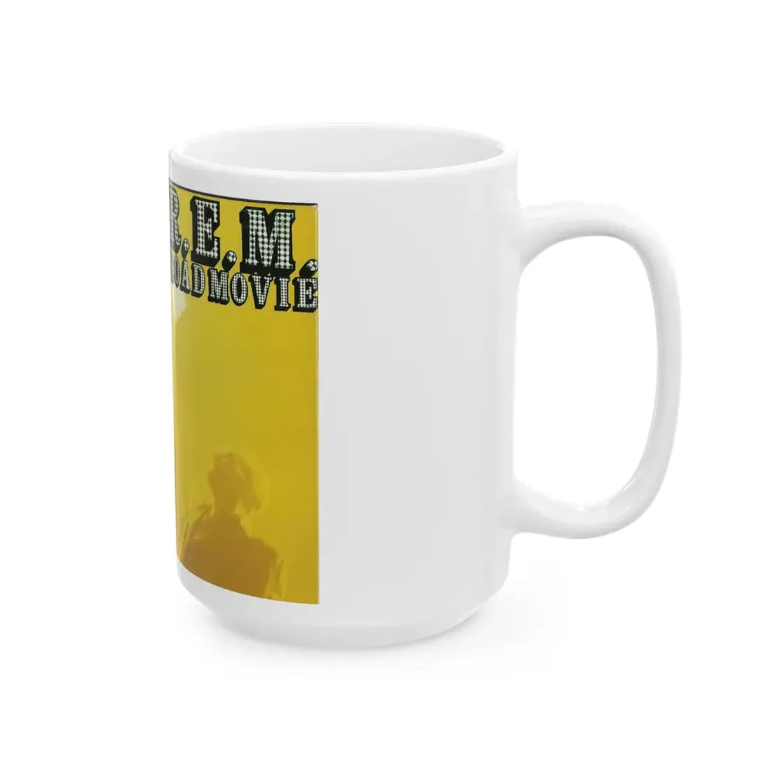 REM ROAD MOVIE (VHS COVER) - White Coffee Mug - Go Mug Yourself