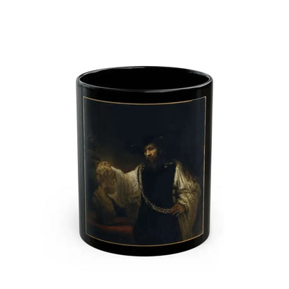 Rembrandt Aristotle with a Bust of Homer - Black Coffee Mug 11oz - Go Mug Yourself