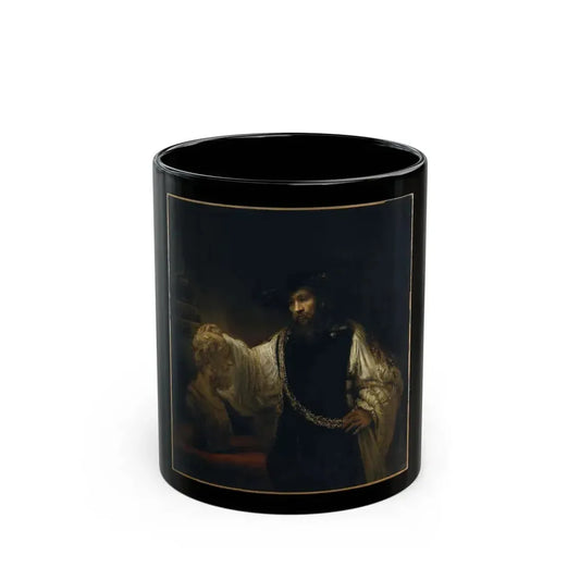 Rembrandt Aristotle with a Bust of Homer - Black Coffee Mug 11oz - Go Mug Yourself