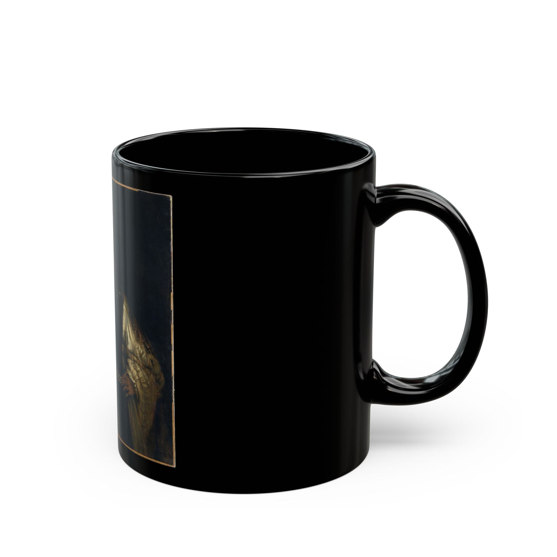 Rembrandt Aristotle with a Bust of Homer - Black Coffee Mug-Go Mug Yourself