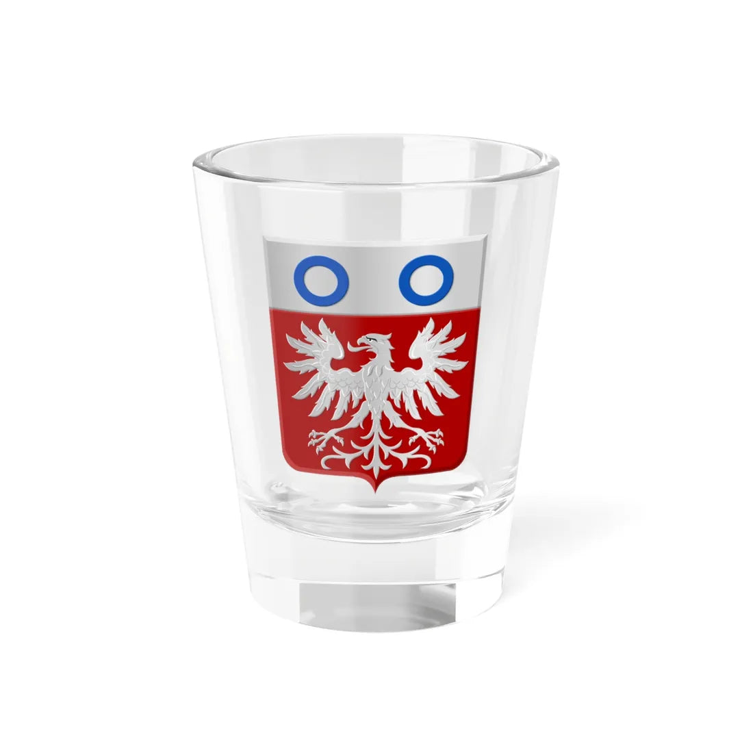 Rendeux wapen (Belgium) (Coat of Arms) Shot Glass 1.5oz 1.5oz - Go Mug Yourself