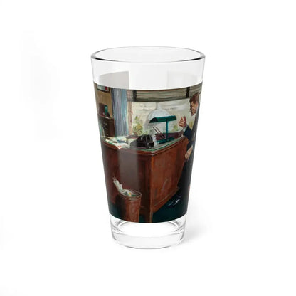 Rendezvous in Tokyo, story illustration, 1956 (Magazine Illustration) Pint Glass 16oz 16oz - Go Mug Yourself