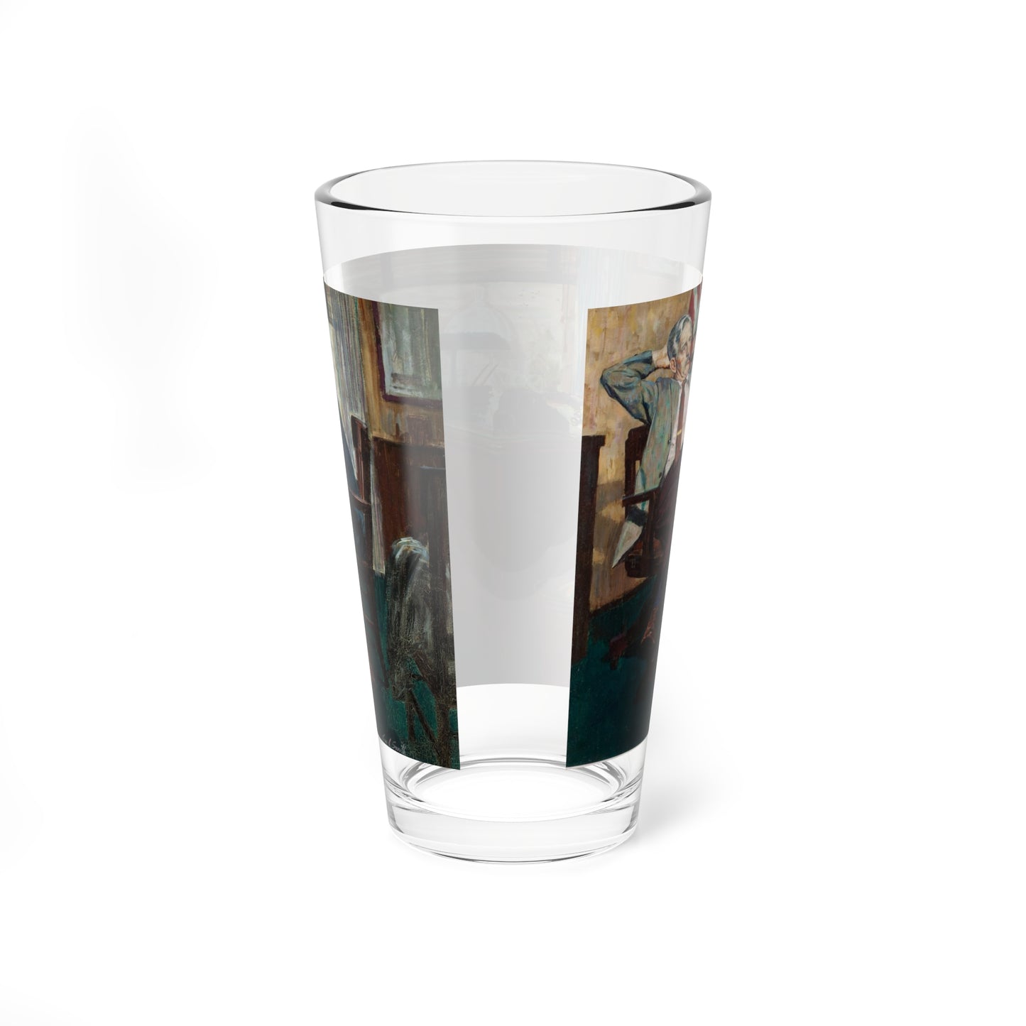 Rendezvous in Tokyo, story illustration, 1956 (Magazine Illustration) Pint Glass 16oz-Go Mug Yourself