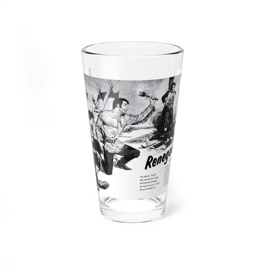 Renegade!, Man's Illustrated, February 1958 (Magazine Illustration) Pint Glass 16oz 16oz - Go Mug Yourself