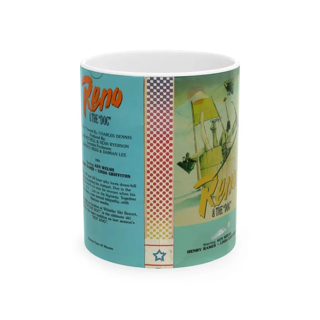 RENO AND THE DOC (VHS COVER) - White Coffee Mug 11oz - Go Mug Yourself