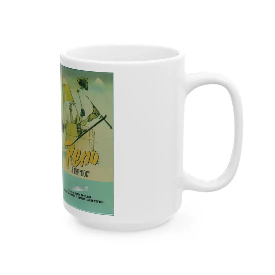 RENO AND THE DOC (VHS COVER) - White Coffee Mug - Go Mug Yourself