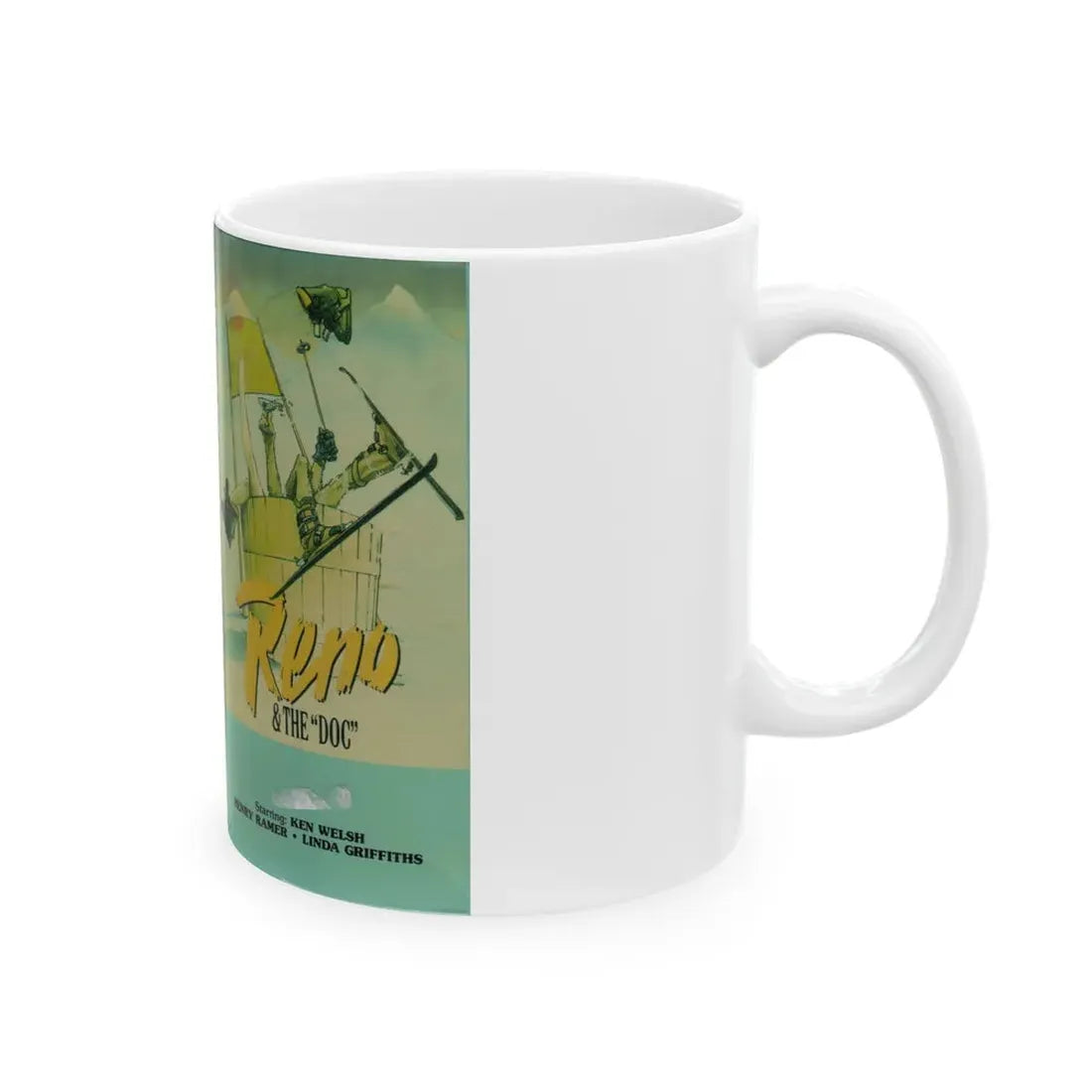 RENO AND THE DOC (VHS COVER) - White Coffee Mug - Go Mug Yourself