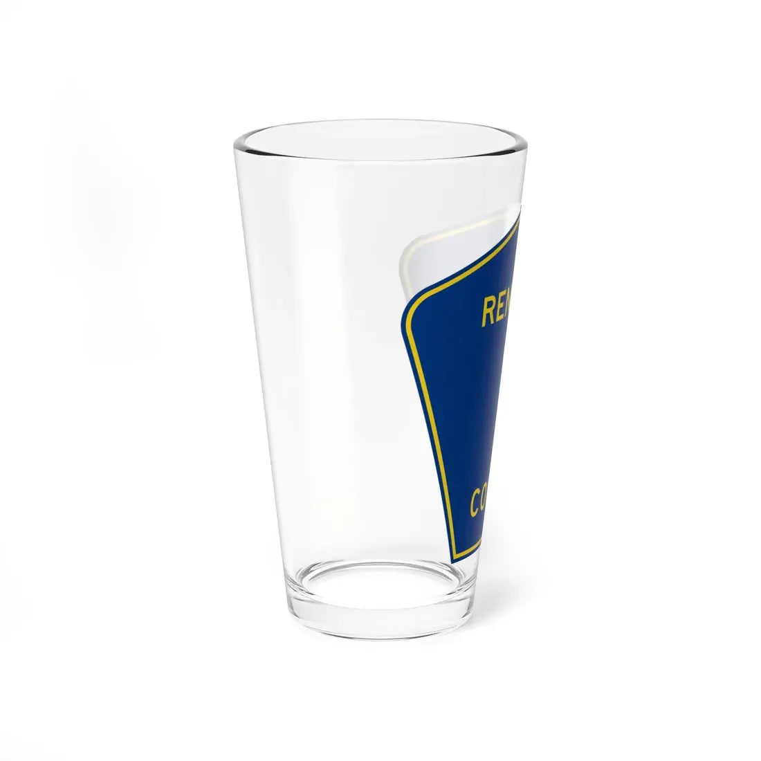 Renville County 1 MN (Minnesota) (Road Sign) Pint Glass 16oz - Go Mug Yourself