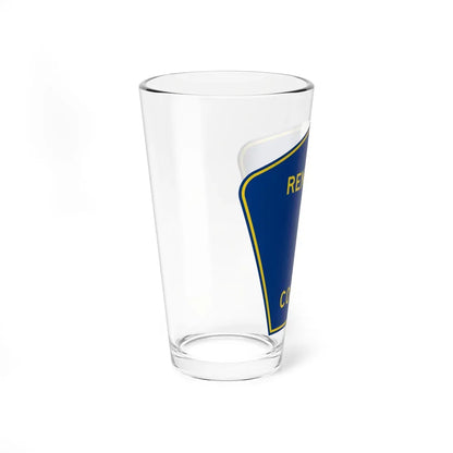 Renville County 1 MN (Minnesota) (Road Sign) Pint Glass 16oz - Go Mug Yourself