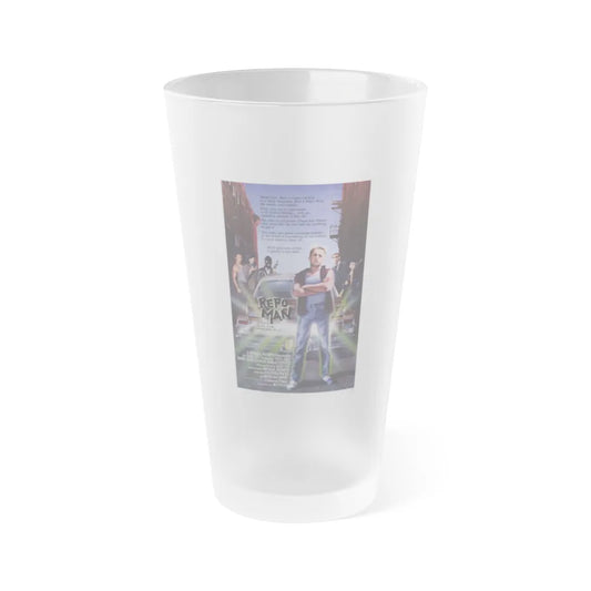 REPO MAN 1984 Movie Poster - Frosted Pint Glass 16oz-16oz-Frosted-Go Mug Yourself