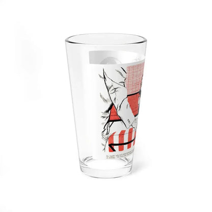 Report from the Dean (2), Bluebook, March 1954 (Magazine Illustration) Pint Glass 16oz - Go Mug Yourself