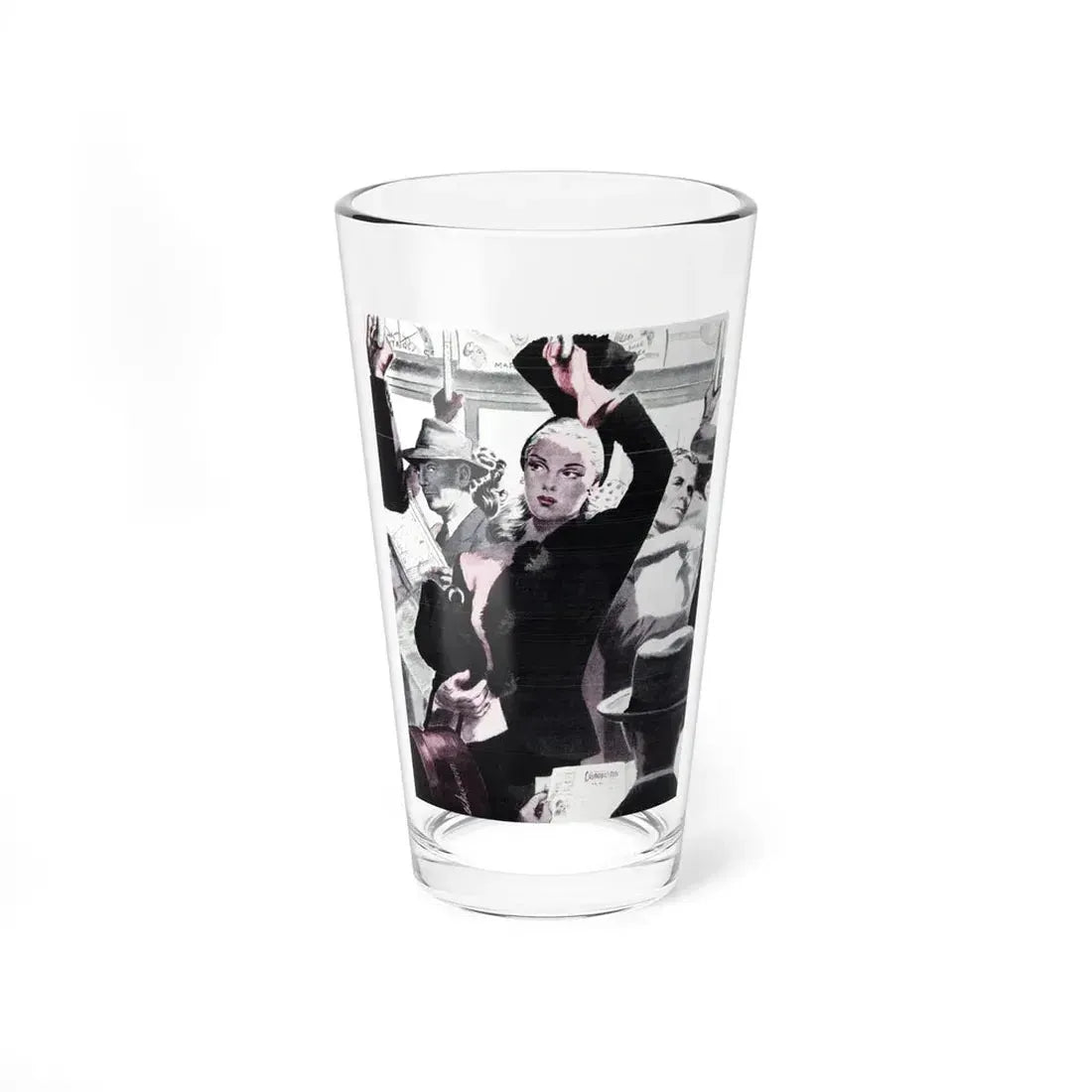 Report on a Certain Blonde, Cosmopolitan, June 1946 (Magazine Illustration) Pint Glass 16oz 16oz - Go Mug Yourself
