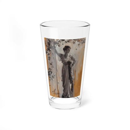 Repose in Garden, Circa 1900 (Magazine Illustration) Pint Glass 16oz-16oz-Go Mug Yourself