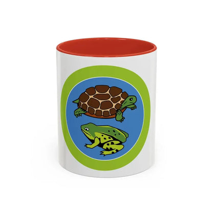 Reptile And Amphibian Study (Boy Scout Merit Badge) Accent Coffee Mug 11oz Red - Go Mug Yourself