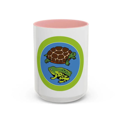 Reptile And Amphibian Study (Boy Scout Merit Badge) Accent Coffee Mug 15oz Pink - Go Mug Yourself