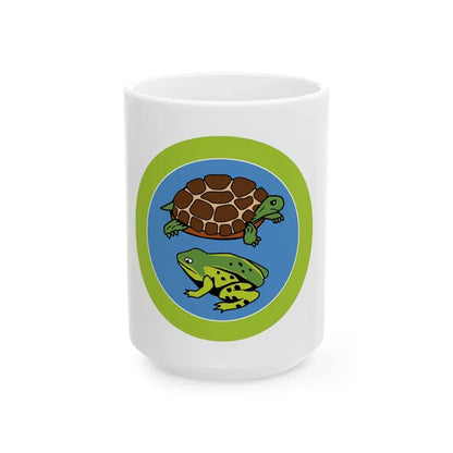 Reptile And Amphibian Study (Boy Scout Merit Badge) White Coffee Mug 15oz - Go Mug Yourself
