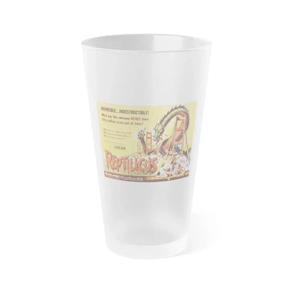 REPTILICUS (2) 1961 Movie Poster - Frosted Pint Glass 16oz 16oz Frosted - Go Mug Yourself
