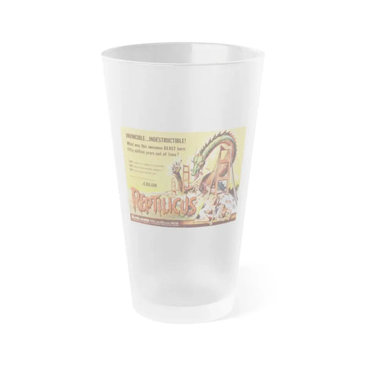 REPTILICUS (2) 1961 Movie Poster - Frosted Pint Glass 16oz 16oz Frosted - Go Mug Yourself
