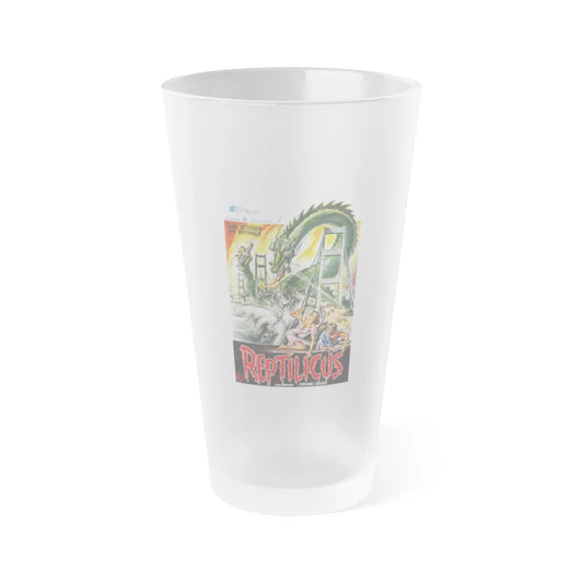 REPTILICUS (BELGIAN) 1961 Movie Poster - Frosted Pint Glass 16oz-Go Mug Yourself