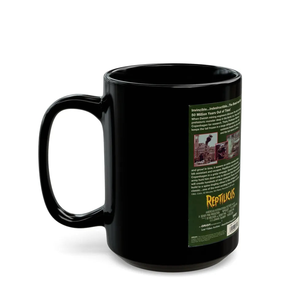 REPTILICUS (VHS COVER) - Black Coffee Mug-Go Mug Yourself