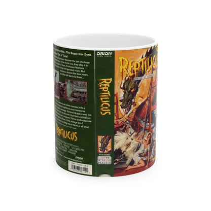 REPTILICUS (VHS COVER) - White Coffee Mug 11oz - Go Mug Yourself