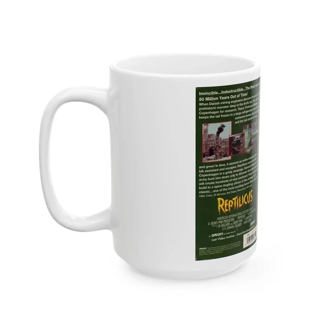 REPTILICUS (VHS COVER) - White Coffee Mug - Go Mug Yourself