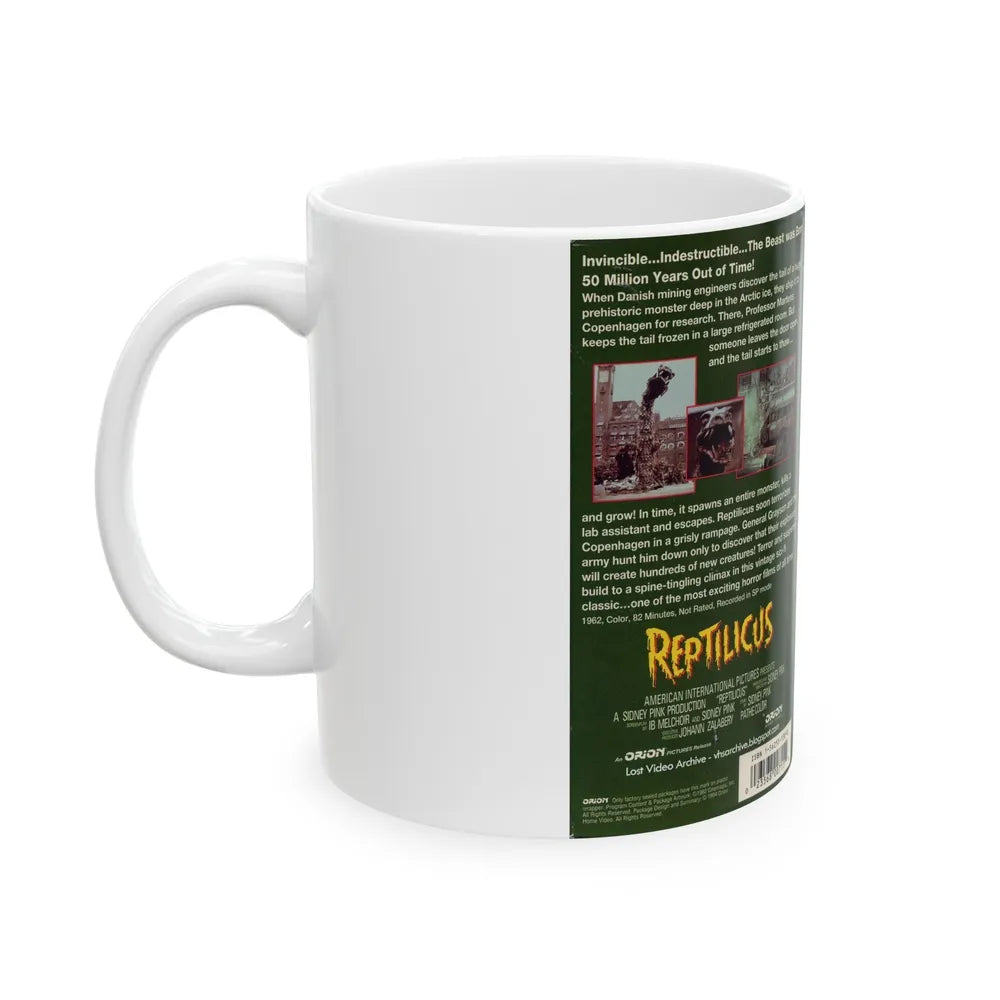 REPTILICUS (VHS COVER) - White Coffee Mug-Go Mug Yourself