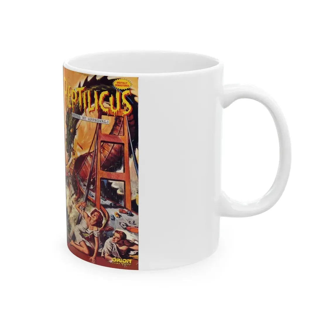 REPTILICUS (VHS COVER) - White Coffee Mug - Go Mug Yourself