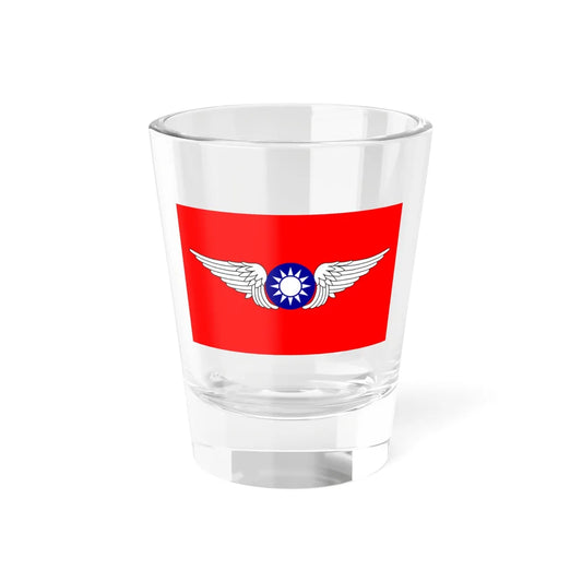 Republic of China Air Forces Flag 1937 (China) Shot Glass 1.5oz 1.5oz - Go Mug Yourself