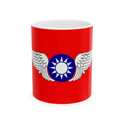 Republic of China Air Forces Flag 1937 (China) White Coffee Mug 11oz - Go Mug Yourself