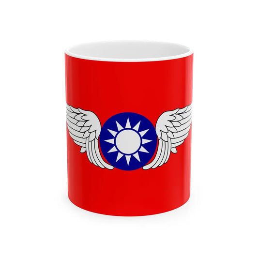 Republic of China Air Forces Flag 1937 (China) White Coffee Mug 11oz - Go Mug Yourself