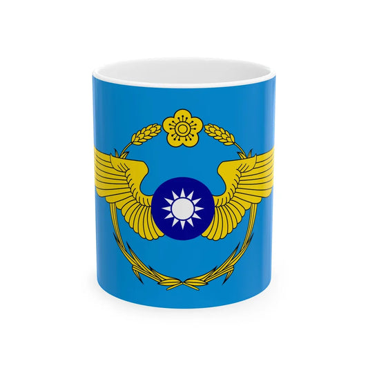 Republic of China Air Forces Flag 1948 (China) White Coffee Mug 11oz - Go Mug Yourself