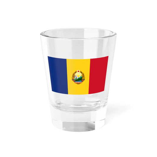 Republica Socialistă România Socialist Republic of Romania 16-9 (Oman) Shot Glass 1.5oz 1.5oz - Go Mug Yourself
