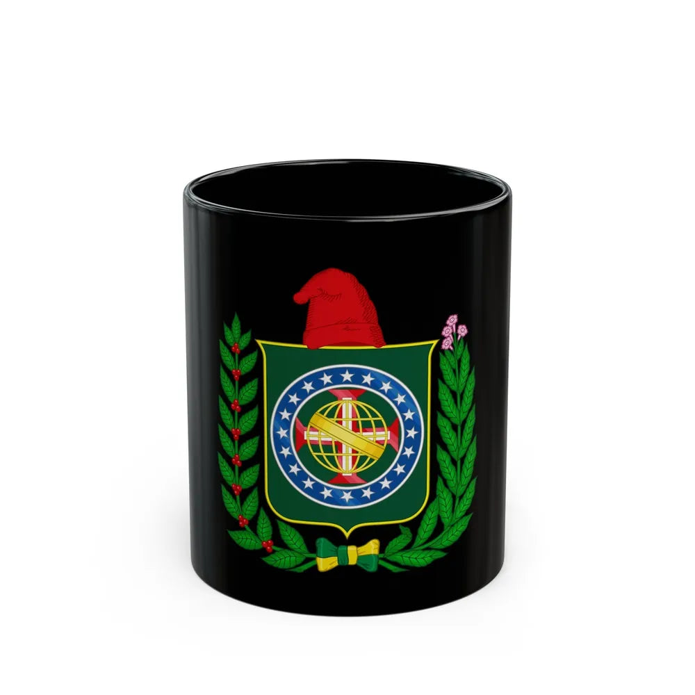 Republican Convention Brazil Emblem - Black Coffee Mug-11oz-Go Mug Yourself