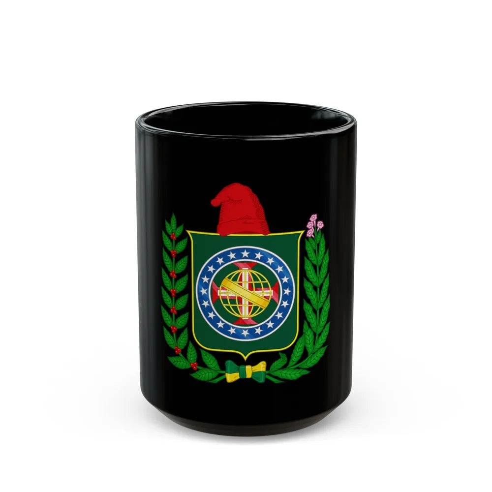 Republican Convention Brazil Emblem - Black Coffee Mug-15oz-Go Mug Yourself