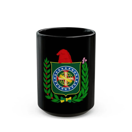 Republican Convention Brazil Emblem - Black Coffee Mug 15oz - Go Mug Yourself
