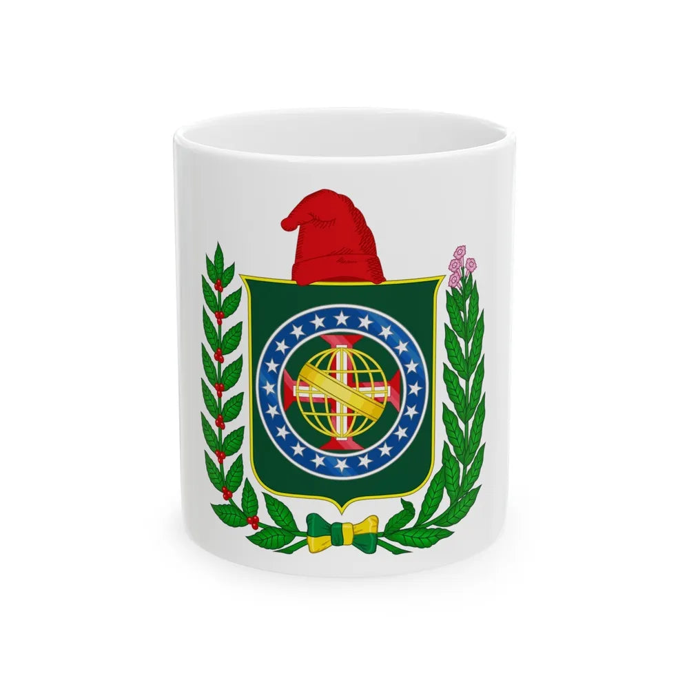 Republican Convention Brazil Emblem - White Coffee Mug-11oz-Go Mug Yourself