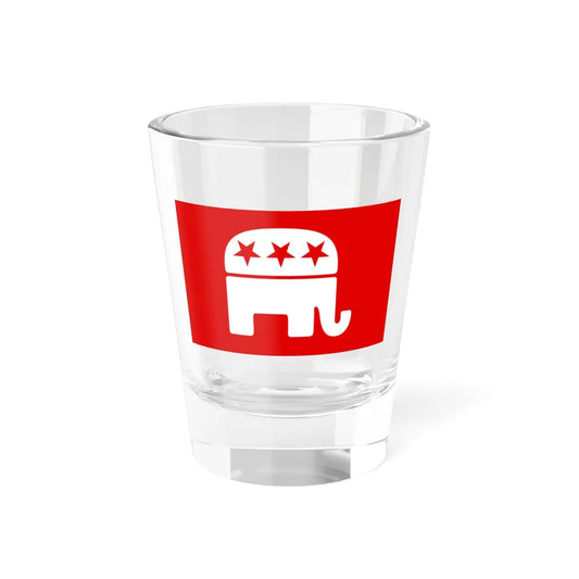 Republican Party USA Flag (United States) Shot Glass 1.5oz 1.5oz - Go Mug Yourself